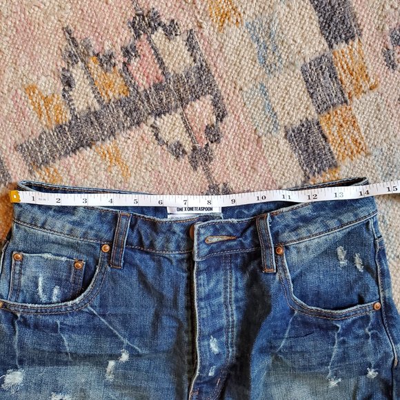 One Teaspoon High Waist Bandit Shorts Size 29 - Picture 6 of 9